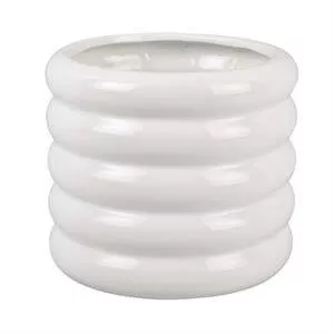 Present Time Plant Pot Bobbly Glazed Large Ceramic